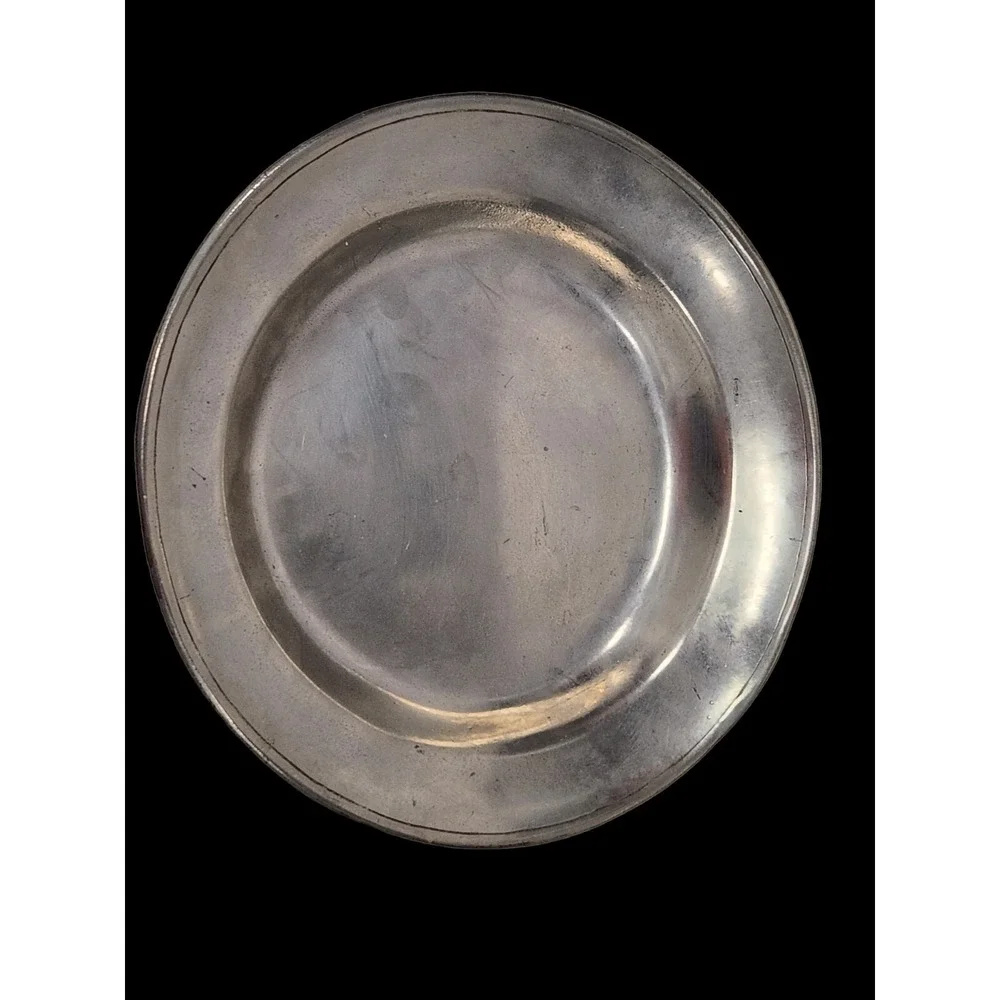 Norwegian Hallmarked  Askvoll Brug Stopt Tinn Fine Pewter Serving Plate 9
